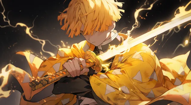 demon slayer's zenitsu agatsuma (demon slayer: kimetsu no yaiba) lepse