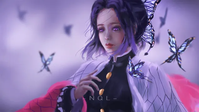 นักฆ่าปีศาจ Shinobu kochou 6 HD วอลเปเปอร์