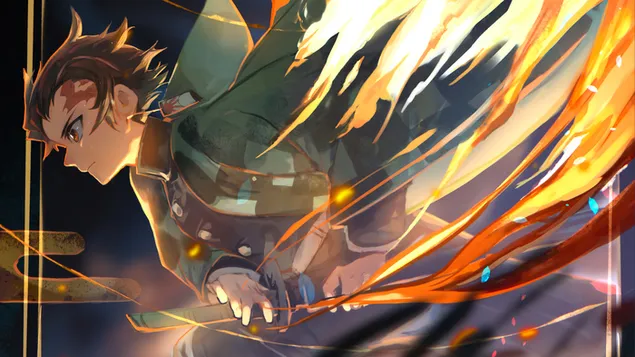 Убийца демонов: Танджиро Камадо 4K обои