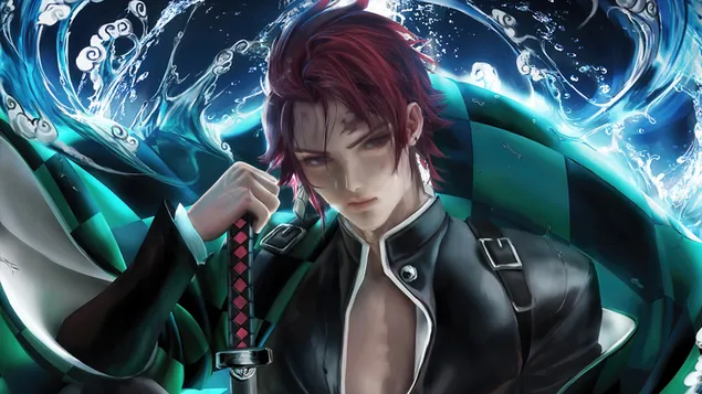 Vrasësi i demonëve: Tanjirou Kamado (Realiste) 4K sfond