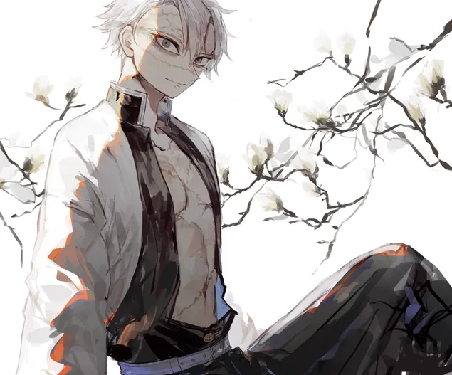 demon slayer - tuulipilari sanemi shinazugawa lataa