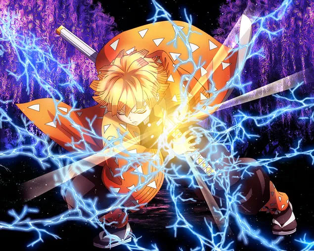 demon slayer zenitsu 7. form download
