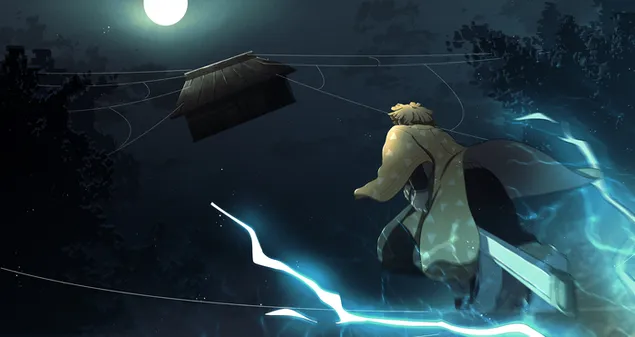 鬼滅之刃：善逸吾妻第一式 雷霆一擊 2K 壁紙