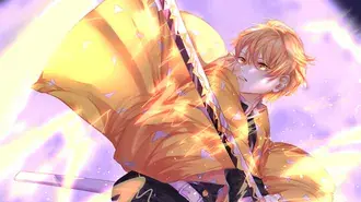 Demon Slayer - Zenitsu Agatsuma Lightning Breathing 4K sfondo