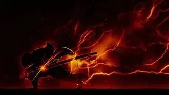 Demon Slayer: Zenitsu Agatsuma Lightning Breathing 4K háttérkép