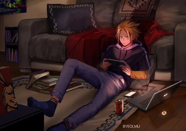 Denki Kaminari Inside Home 4K bakgrund