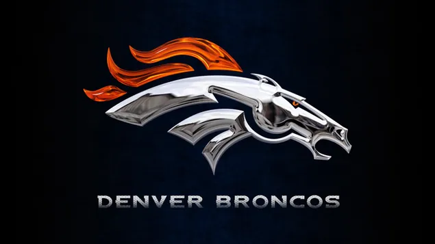 Denver broncos logotyp 4K bakgrund