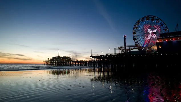 Dermaga Santa Monica, Los Angeles, California unduhan