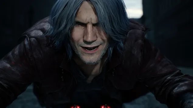 Devil May Cry 5 - Dante oud 4K muurpapier