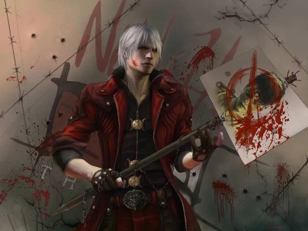 Devil May Cry anime - Dante 2K pozadina