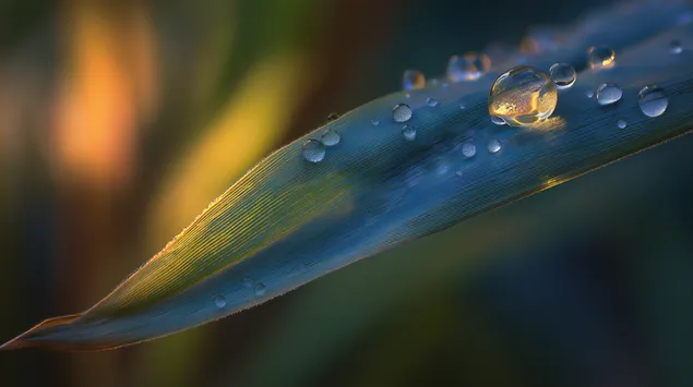 Páipéar balla Braoin Druchta ar Dhuilleog Macra Hipirréalaíoch Dúlra Beoga2K