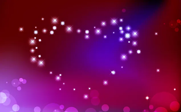 Día de San Valentín - destellos de corazón rosa