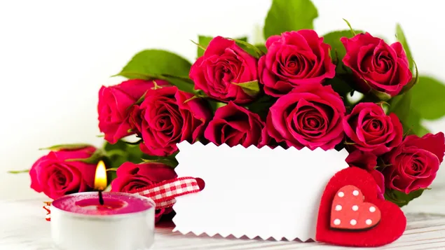 Día de San Valentín - hermoso ramo de rosas