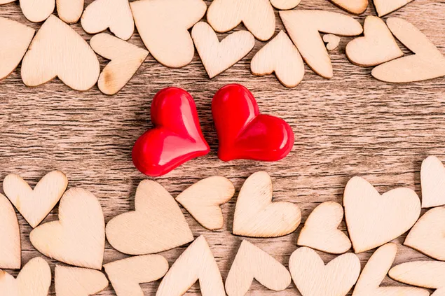 Día de San Valentín - lindos pares de corazones