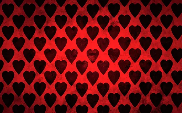 Día de San Valentín - patrón de corazones negros descargar