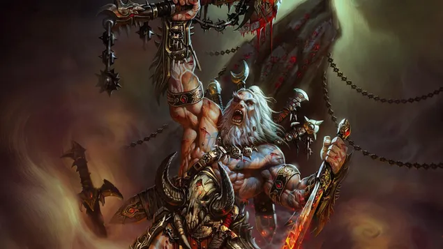 Diablo 3 - Barbarian 2K wallpaper