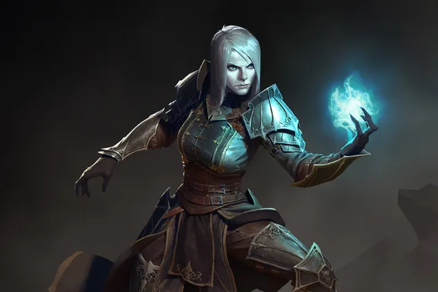 Diablo III - หมอผีหญิง 6K วอลเปเปอร์