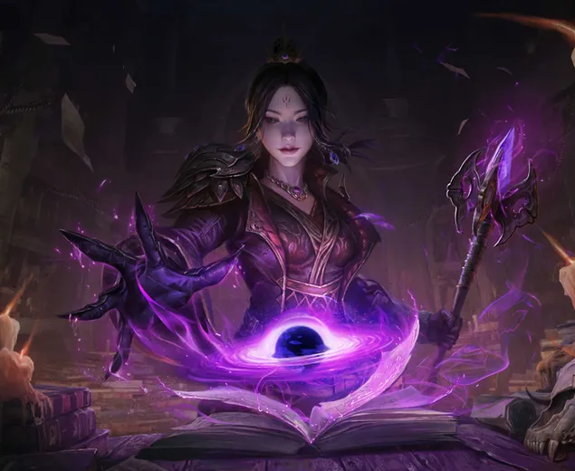 Diablo Immortal Videospiel Zauberin Mädchenfigur herunterladen