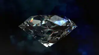 diamant përballë sfondit të zi 4K sfond