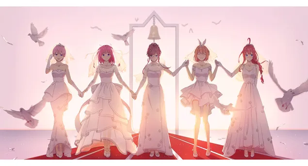 典型的な五つ子の花嫁