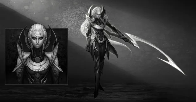 Diana - leage of legends 4K bakgrund