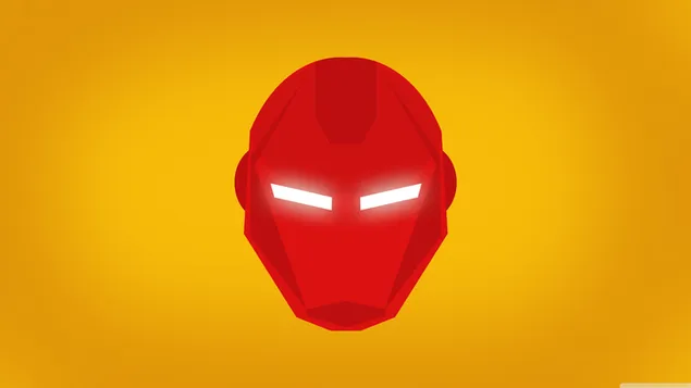 Dibujo de cabeza roja de Ironman