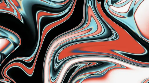 arte digitale, astratto, colorato, liquido, moderno copre sfondo rosso scarica