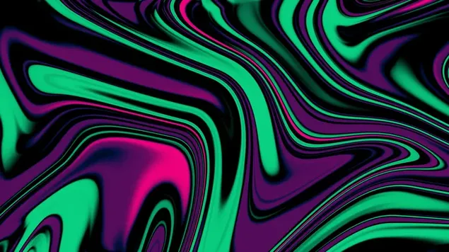 Art digital, abstracte, colorit, líquid, modern cobreix fons verd violeta rosa 4K fons de pantalla