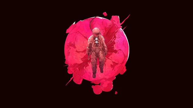 Arte digital, astronauta, ciencia ficción 4K fondo de pantalla