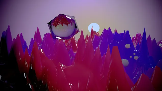 Digitale kuns - vaporwave HD muurpapier