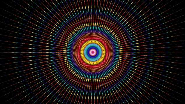 Digitale Spiralfarben 4K Hintergrundbild
