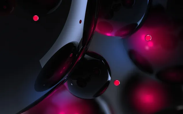 Digitale donkere 3D-bollen