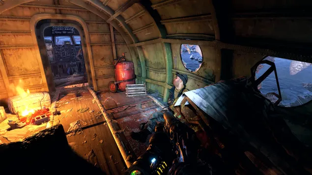 Prljava kabina Metro Exodusa 4K pozadina