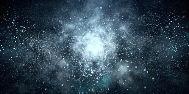 Siyah Arkaplanda Toz ve Kar Kaplamalı Eskitilmiş Beyaz Taneli Doku 4K duvar kağıdı