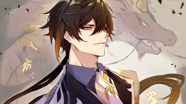 Divine Stone 'Zhongli' - Genshin Impact [Anime Video Game] 4K wallpaper