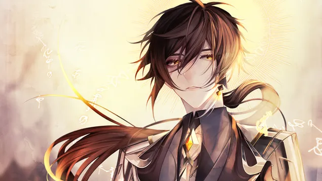 Pedra Divina 'Zhongli' | Genshin Impact [Anime Videogame] 4K papel de parede