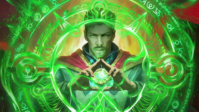 דוקטור סטריינג' מארוול גיבור על 4K טפט