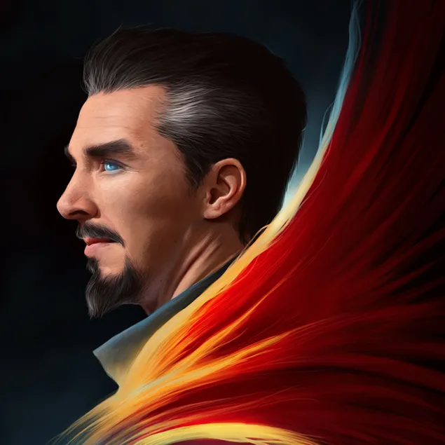 Filem Doctor Strange - lukisan Benedict Cumberbatch 2K kertas dinding