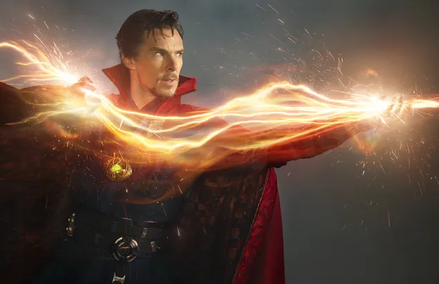 Doctor Strange, who started magic with his red cloak