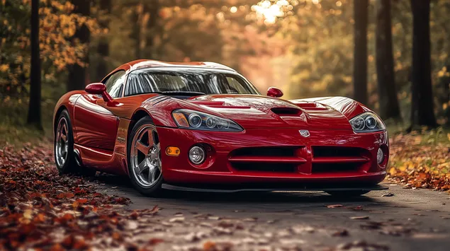 dodge viper gts u crvenom zalasku sunca preuzmi