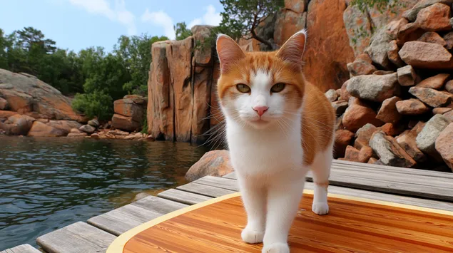 Hua Shui Qiao Shang De Jia Mao ,Hu Pan Jing Se Xia Zai