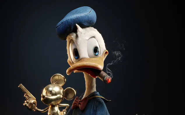 Donald duck found a treasure