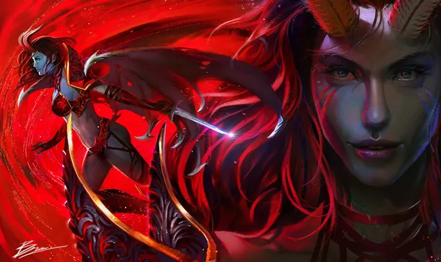 DotA 2: (Skausmo karalienė) 4K ekrano užsklanda