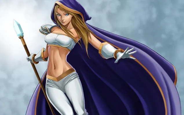 Dota 2 비디오 게임 애니메이션 전사 소녀 HD 배경화면