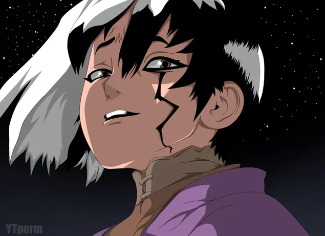 Dr Stone - Gen Asagiri 2K bakgrund