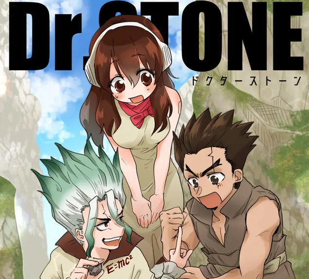dr. stone - senku ishigami, yuzuriha ogawa & taiju oki lataa