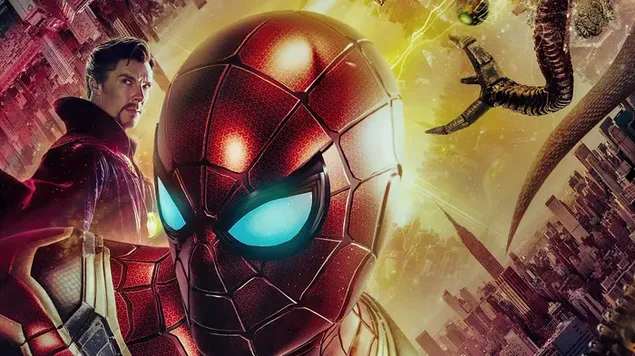 奇异博士和蜘蛛侠被困在多诗世界 4K 壁纸