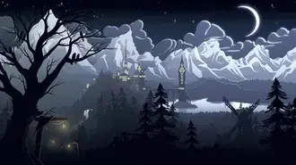 Tapeta Minimalistický hrad Dracula 4K