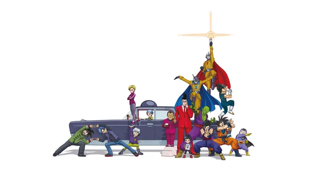 Dragon Ball cartoon characters 8K wallpaper
