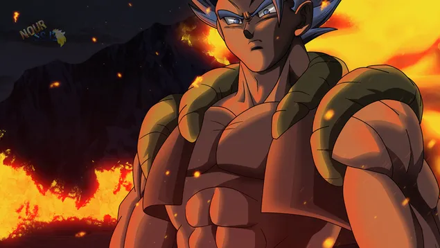 Dragon Ball Super - Gogeta Super Saiyan Blue کاغذدیواری  4K